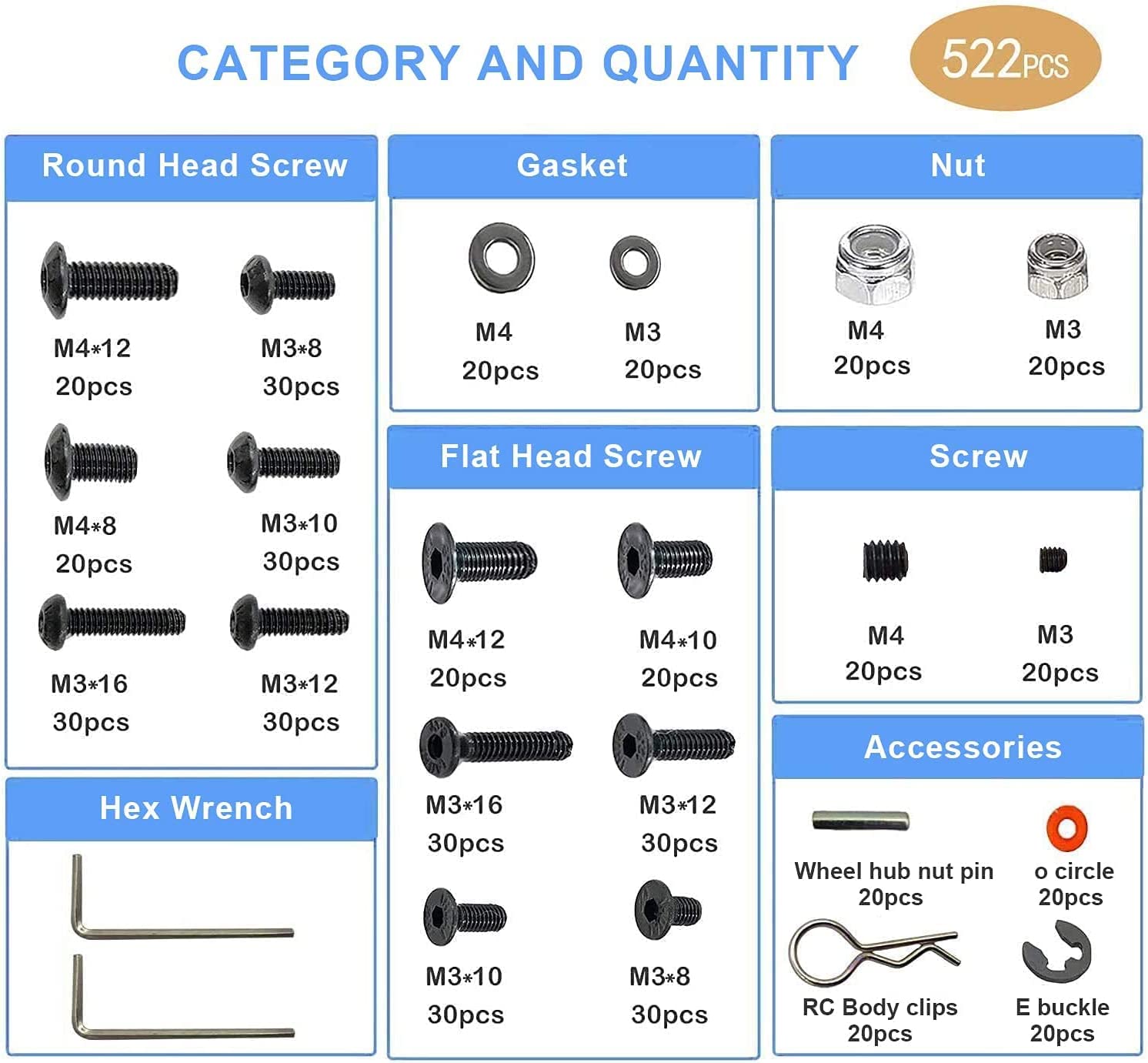 522 Uds. Kits de tornillos uni - Fpv Drone Tool Kit reseña y precio